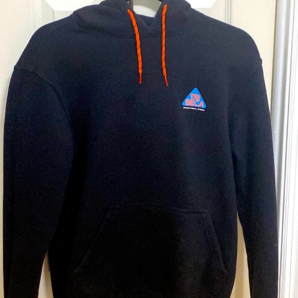 Black printed Tribeca hoodie - Picture 2 of 3